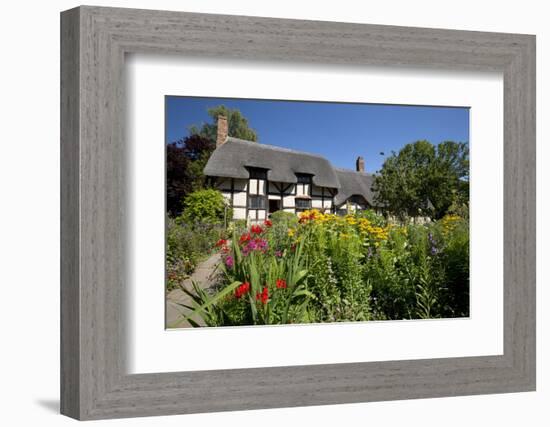 Anne Hathaway's Cottage, Stratford-Upon-Avon, Warwickshire, England, United Kingdom, Europe-Stuart Black-Framed Photographic Print