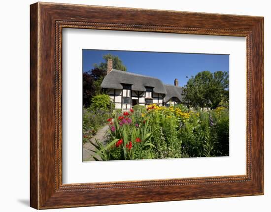 Anne Hathaway's Cottage, Stratford-Upon-Avon, Warwickshire, England, United Kingdom, Europe-Stuart Black-Framed Photographic Print