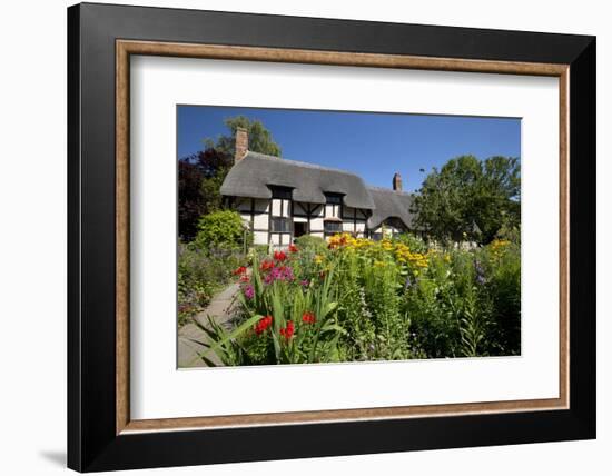 Anne Hathaway's Cottage, Stratford-Upon-Avon, Warwickshire, England, United Kingdom, Europe-Stuart Black-Framed Photographic Print