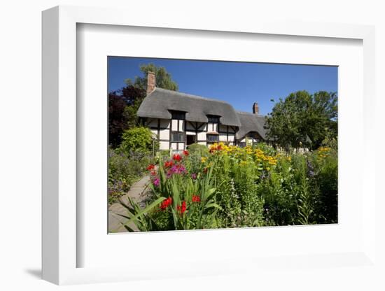 Anne Hathaway's Cottage, Stratford-Upon-Avon, Warwickshire, England, United Kingdom, Europe-Stuart Black-Framed Photographic Print