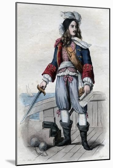 Anne Hilarion de Costentin (Cotentin), comte de Tourville, French naval commander-French School-Mounted Giclee Print