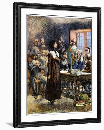 Anne Hutchinson (1591-1643)-Edwin Austin Abbey-Framed Giclee Print