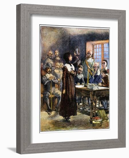 Anne Hutchinson (1591-1643)-Edwin Austin Abbey-Framed Giclee Print