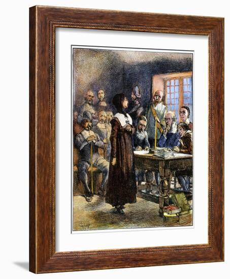 Anne Hutchinson (1591-1643)-Edwin Austin Abbey-Framed Giclee Print