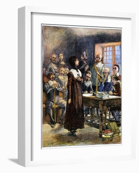 Anne Hutchinson (1591-1643)-Edwin Austin Abbey-Framed Giclee Print