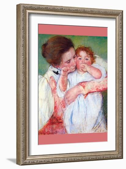 Anne Klein, from the Mother Embraces-Mary Cassatt-Framed Art Print