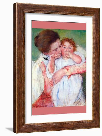 Anne Klein, From The Mother Embraces-Mary Cassatt-Framed Art Print