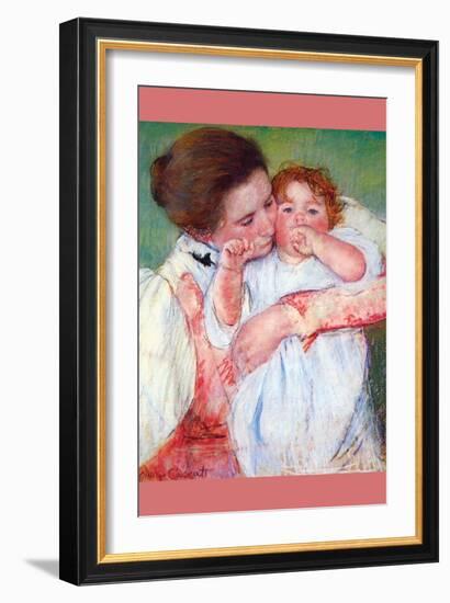 Anne Klein, From The Mother Embraces-Mary Cassatt-Framed Art Print