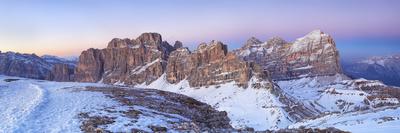 Italy, Cortina D'Ampezzo, Winter Sunset on Tofana Di Rozes-Anne Maenurm-Photographic Print