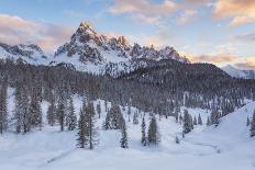 Italy, Dolomites, Veneto, Cadini Misurina on Sunset-Anne Maenurm-Laminated Photographic Print