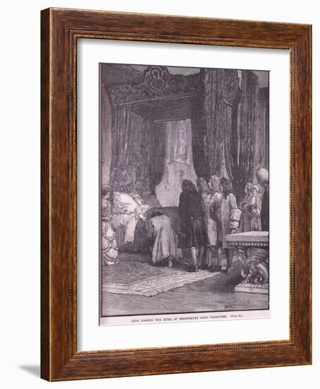 Anne Making the Duke of Shrewsbury Lord Treasurer Ad 1714-Henry Marriott Paget-Framed Giclee Print