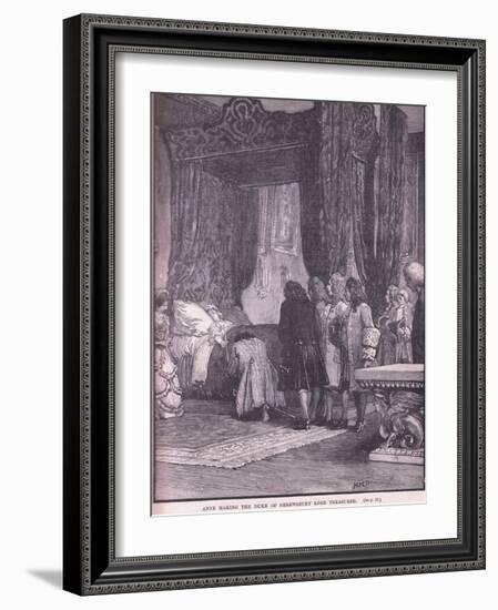 Anne Making the Duke of Shrewsbury Lord Treasurer Ad 1714-Henry Marriott Paget-Framed Giclee Print