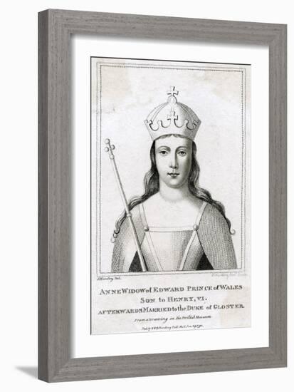 Anne Neville, Q of R3-S Harding-Framed Art Print