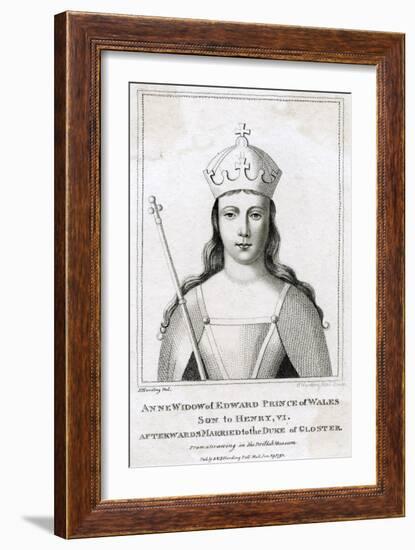 Anne Neville, Q of R3-S Harding-Framed Art Print