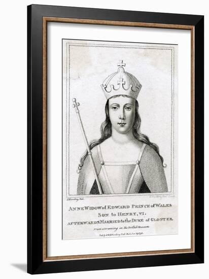 Anne Neville, Q of R3-S Harding-Framed Art Print