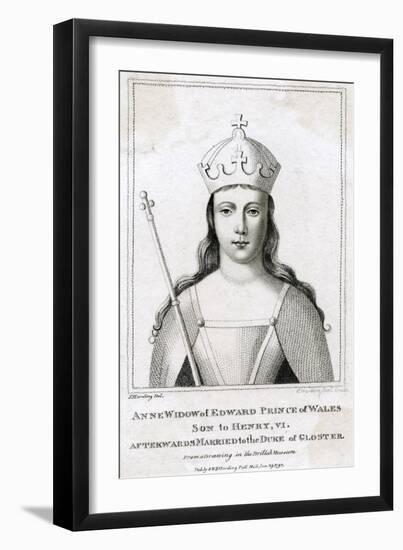 Anne Neville, Q of R3-S Harding-Framed Art Print