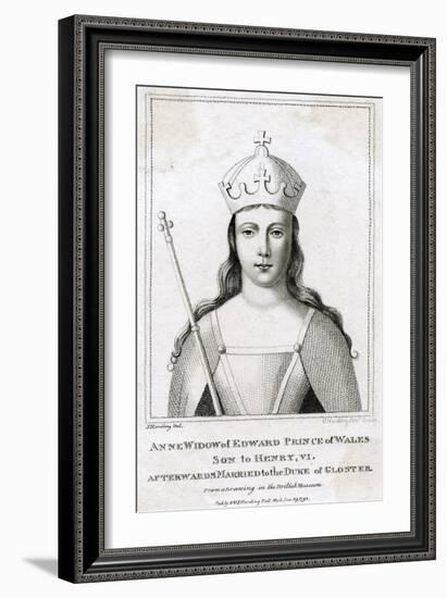 Anne Neville, Q of R3-S Harding-Framed Art Print