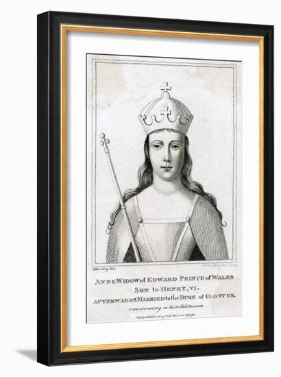 Anne Neville, Q of R3-S Harding-Framed Art Print