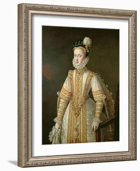 Anne of Austria (1549-80) Queen of Spain, c.1571-Alonso Sanchez Coello-Framed Giclee Print
