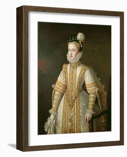 Anne of Austria (1549-80) Queen of Spain, c.1571-Alonso Sanchez Coello-Framed Giclee Print