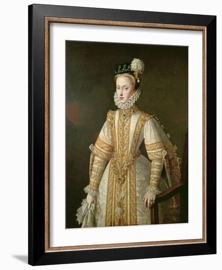 Anne of Austria (1549-80) Queen of Spain, c.1571-Alonso Sanchez Coello-Framed Giclee Print