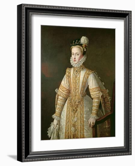 Anne of Austria (1549-80) Queen of Spain, c.1571-Alonso Sanchez Coello-Framed Giclee Print