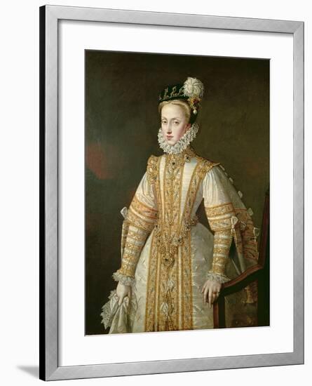 Anne of Austria (1549-80) Queen of Spain, c.1571-Alonso Sanchez Coello-Framed Giclee Print