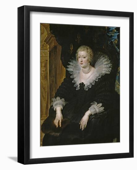 Anne of Austria (1601-1666), C.1622 (Oil on Canvas)-Peter Paul Rubens-Framed Giclee Print