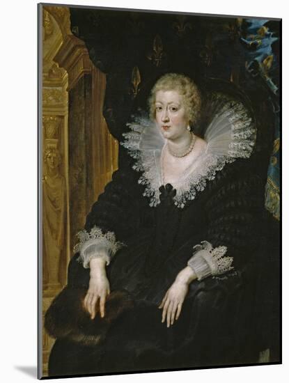 Anne of Austria (1601-1666), C.1622 (Oil on Canvas)-Peter Paul Rubens-Mounted Giclee Print