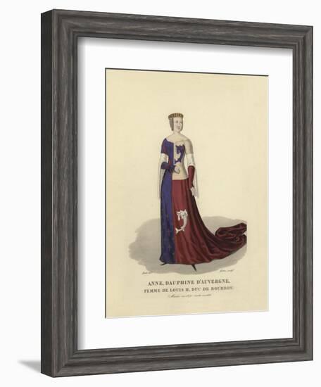 Anne of Auvergne, Wife of Louis II, Duke of Bourbon-null-Framed Giclee Print