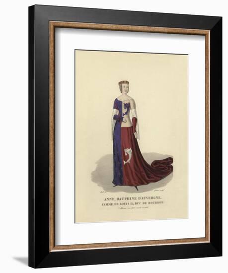 Anne of Auvergne, Wife of Louis II, Duke of Bourbon-null-Framed Giclee Print