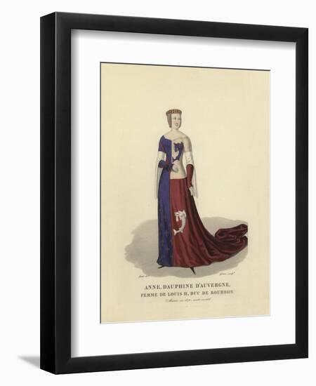 Anne of Auvergne, Wife of Louis II, Duke of Bourbon-null-Framed Giclee Print