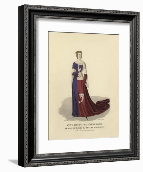 Anne of Auvergne, Wife of Louis II, Duke of Bourbon-null-Framed Giclee Print