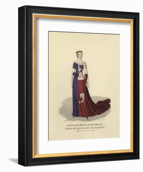 Anne of Auvergne, Wife of Louis II, Duke of Bourbon-null-Framed Giclee Print