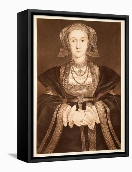 Anne of Cleves, C.1539, Pub. 1902-Hans Holbein the Younger-Framed Premier Image Canvas