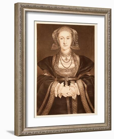Anne of Cleves, C.1539, Pub. 1902-Hans Holbein the Younger-Framed Giclee Print