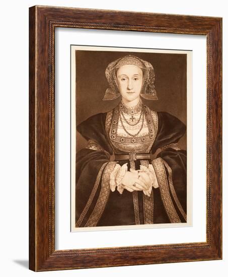 Anne of Cleves, C.1539, Pub. 1902-Hans Holbein the Younger-Framed Giclee Print