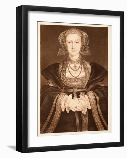 Anne of Cleves, C.1539, Pub. 1902-Hans Holbein the Younger-Framed Giclee Print