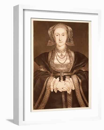 Anne of Cleves, C.1539, Pub. 1902-Hans Holbein the Younger-Framed Giclee Print
