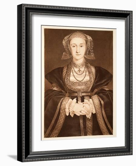 Anne of Cleves, C.1539, Pub. 1902-Hans Holbein the Younger-Framed Giclee Print