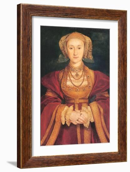 Anne of Cleves-Hans Holbein the Younger-Framed Art Print