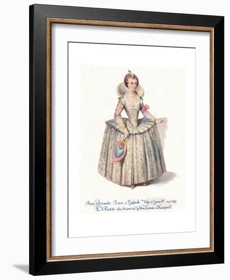 Anne of Denmark, Queen of England, Wife of James 1St, 19th Century-Edmund Thomas Parris-Framed Giclee Print