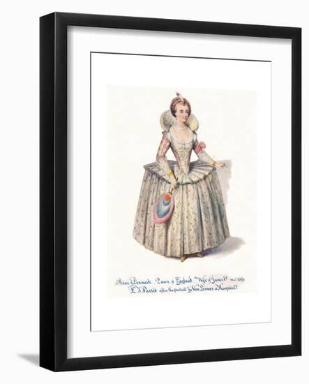 Anne of Denmark, Queen of England, Wife of James 1St, 19th Century-Edmund Thomas Parris-Framed Giclee Print