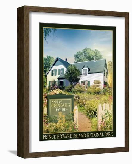 Anne of Green Gables House-Old Red Truck-Framed Giclee Print