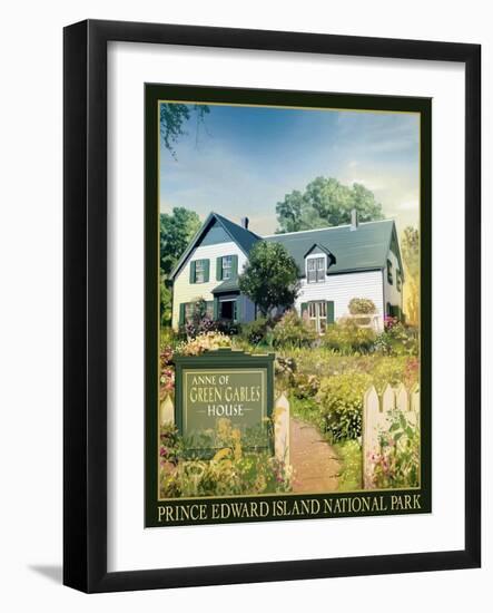 Anne of Green Gables House-Old Red Truck-Framed Giclee Print