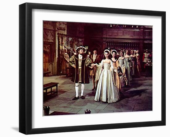 Anne Of The Thousand Days, Richard Burton, Genevieve Bujold, 1969-null-Framed Photo