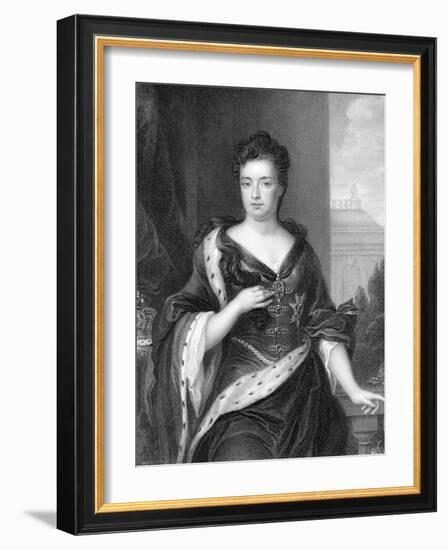 Anne, Queen of Great Britain and Ireland from 1702-Godfrey Kneller-Framed Giclee Print