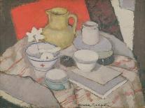 Still Life with Orange Chair-Anne Redpath-Mounted Premium Giclee Print