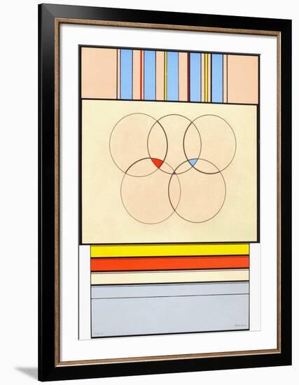 Anneaux Olympiques-Carmelo Arden-Quin-Framed Limited Edition