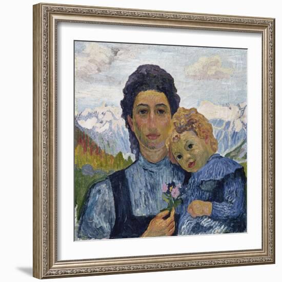 Annetta and Alberto, in 1904, 1904-Giovanni Giacometti-Framed Giclee Print